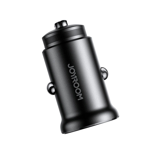 MINI ŁADOWARKA SAMOCHODOWA JOYROOM JR-CCN05 30W USB-A USB-C - CZARNA