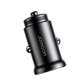 MINI ŁADOWARKA SAMOCHODOWA JOYROOM JR-CCN06 30W 2X USB-C METALOWA - CZARNA