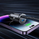 MINI ŁADOWARKA SAMOCHODOWA JOYROOM JR-CCN06 30W 2X USB-C METALOWA - CZARNA