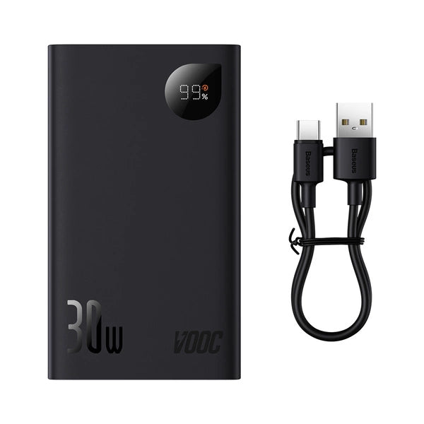 POWERBANK BASEUS ADAMAN2 20000MAH 30W 2X USB-A / USB-C PD / QC / SCP / OPPO SUPER VOOC - CZARNY
