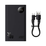 POWERBANK BASEUS ADAMAN2 20000MAH 30W 2X USB-A / USB-C PD / QC / SCP / OPPO SUPER VOOC - CZARNY