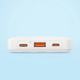 POWERBANK BASEUS AIRPOW 20W 10000MAH Z KABLEM BASEUS SIMPLE SERIES USB-A - USB-C 30 CM - BIAŁY