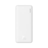 POWERBANK BASEUS AIRPOW 20W 10000MAH Z KABLEM BASEUS SIMPLE SERIES USB-A - USB-C 30 CM - BIAŁY
