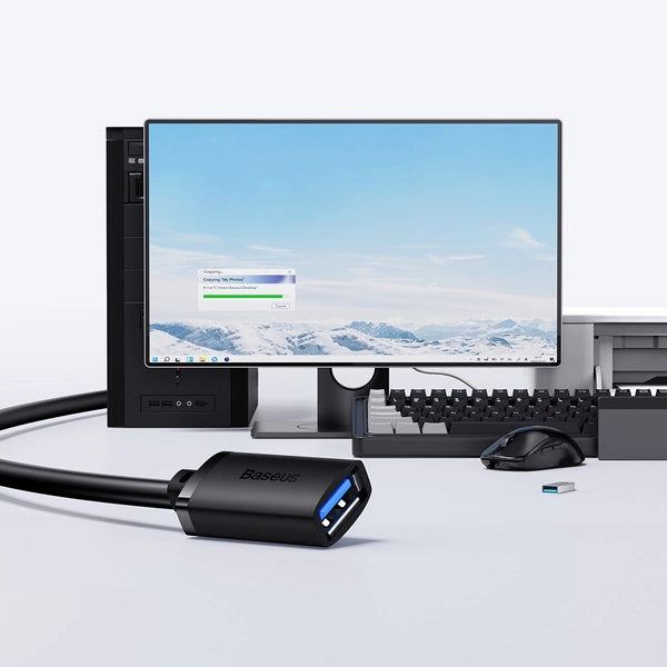 BASEUS AIRJOY KABEL PRZEDŁUŻACZ PRZEWÓD USB 3.0 MĘSKI - USB 3.0 ŻEŃSKI 5M B00631103111-05