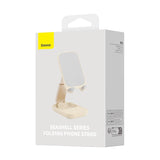 BASEUS SEASHELL UCHWYT BIUROWY PODSTAWKA STOJAK SKŁADANY PRZENOŚNY DO TELEFONÓW DO 7" B10551500411-00 BEŻOWY