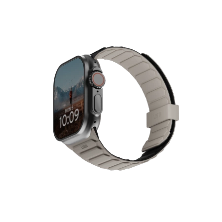 UAG SILIKONOWY DWUSTRONNY PASEK MAGNETYCZNY PATHFINDER DO APPLE WATCH 42 / 44 / 45 / 46 / 49MM - CZARNE-SZARE