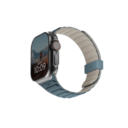 UAG SILIKONOWY DWUSTRONNY PASEK MAGNETYCZNY PATHFINDER DO APPLE WATCH 42 / 44 / 45 / 46 / 49MM - SZARE- NIEBIESKIE
