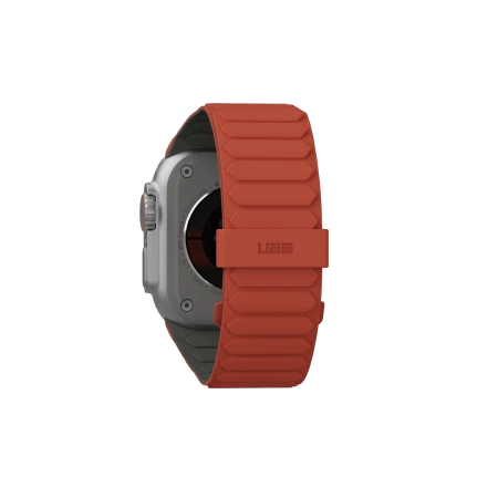UAG SILIKONOWY DWUSTRONNY PASEK MAGNETYCZNY PATHFINDER DO APPLE WATCH 42 / 44 / 45 / 46 / 49MM - SZARE- POMARAŃCZOWE