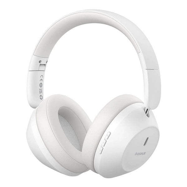 BASEUS BASS 30 MAX SŁUCHAWKI NAUSZNE BEZPRZEWODOWE BLUETOOTH BIAŁE