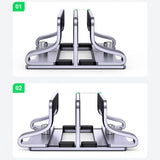 UGREEN STOJAK PIONOWY NA 2 URZĄDZENIA LP258 ALUMINIOWY NA LAPTOP TABLET - SREBRNY