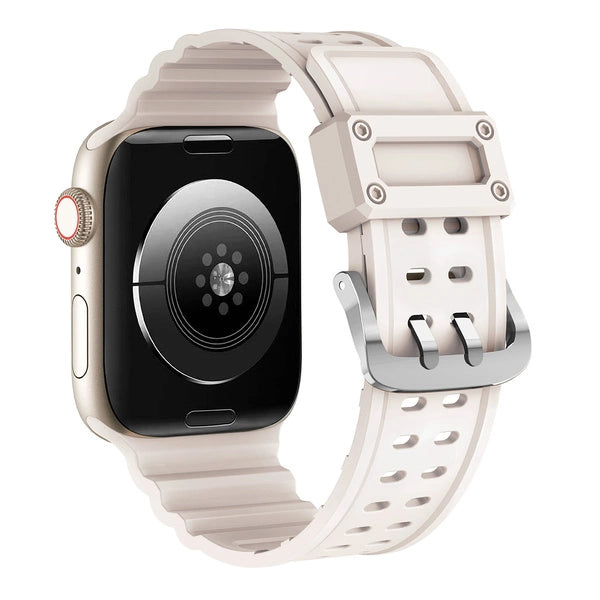 PASEK STRAP TRIPLE PROTECTION PASEK APPLE WATCH SE, 9, 8, 7, 6, 5, 4, 3, 2, 1 (41, 40, 38 MM) BRANSOLETA BEŻOWY