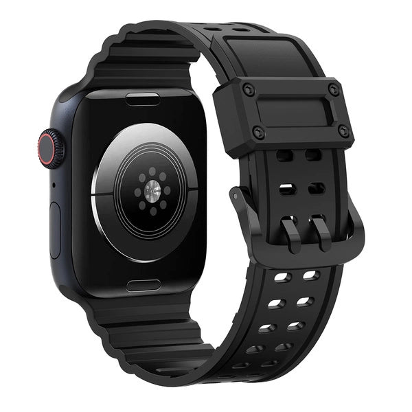 PASEK STRAP TRIPLE PROTECTION PASEK APPLE WATCH SE, 9, 8, 7, 6, 5, 4, 3, 2, 1 (41, 40, 38 MM) BRANSOLETA CZARNY