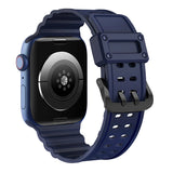 PASEK STRAP TRIPLE PROTECTION PASEK APPLE WATCH SE, 9, 8, 7, 6, 5, 4, 3, 2, 1 (41, 40, 38 MM) BRANSOLETA GRANATOWY