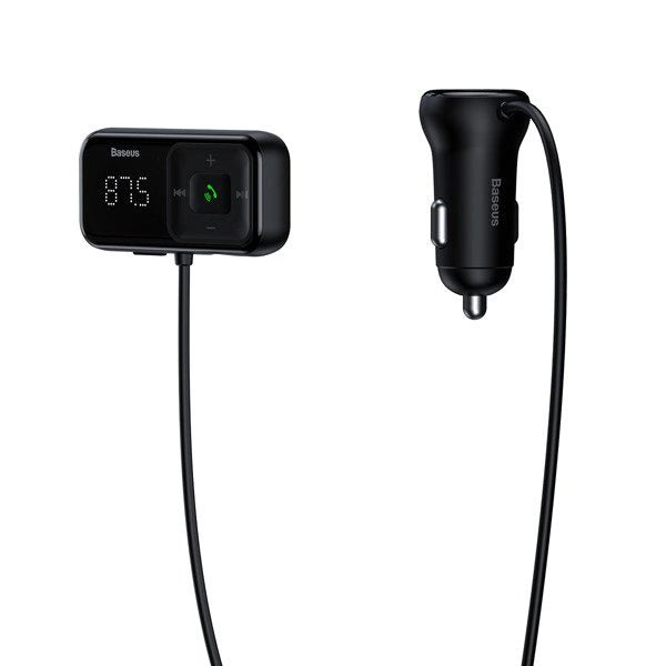 TRANSMITER FM BEZPRZEWODOWY BLUETOOTH Z ŁADOWARKĄ BASEUS S-16 (OVERSEAS EDITION) – CZARNY