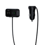 TRANSMITER FM BEZPRZEWODOWY BLUETOOTH Z ŁADOWARKĄ BASEUS S-16 (OVERSEAS EDITION) – CZARNY