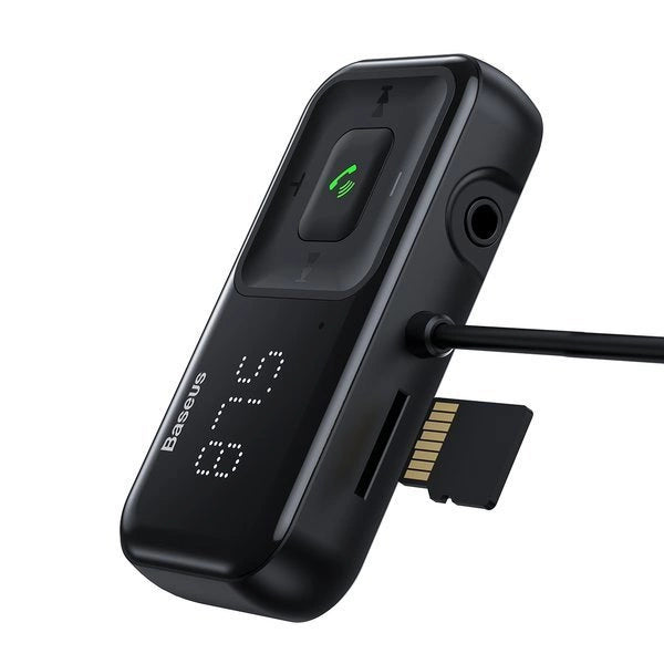 TRANSMITER FM BEZPRZEWODOWY BLUETOOTH Z ŁADOWARKĄ BASEUS S-16 (OVERSEAS EDITION) – CZARNY