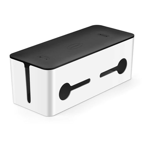 UGREEN ORGANIZER DO KABLI PUDEŁKO POJEMNIK NA LISTWY L 42,5X17,5X15,5CM CZARNO-BIAŁY (LP110)