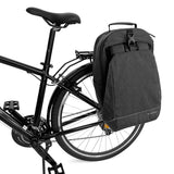 WOZINSKY TORBA ROWEROWA NA BAGAŻNIK PLECAK ROWEROWY ZE STELAŻEM 2W1 30L CZARNY (WBB33BK)