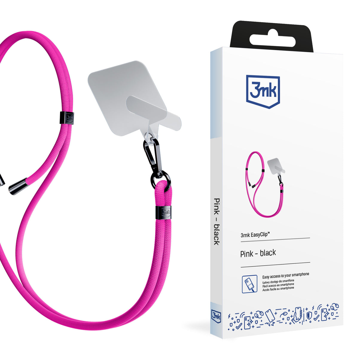 SMYCZ 3MK EASYCLIP - RÓŻOWA