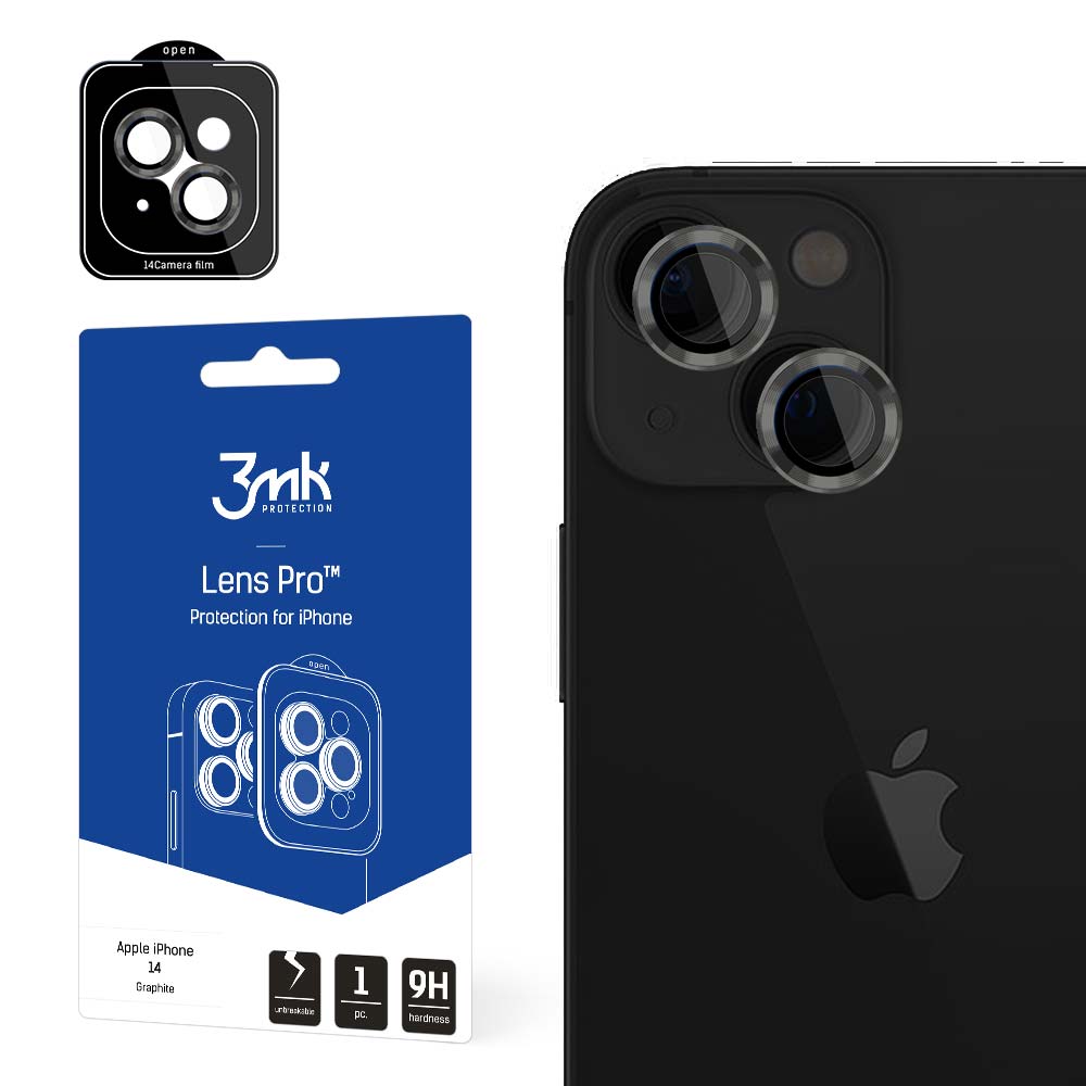 OSŁONA APARATU SZKŁO 3MK LENS PROTECTION PRO NA IPHONE 15 - GRAFITOWA