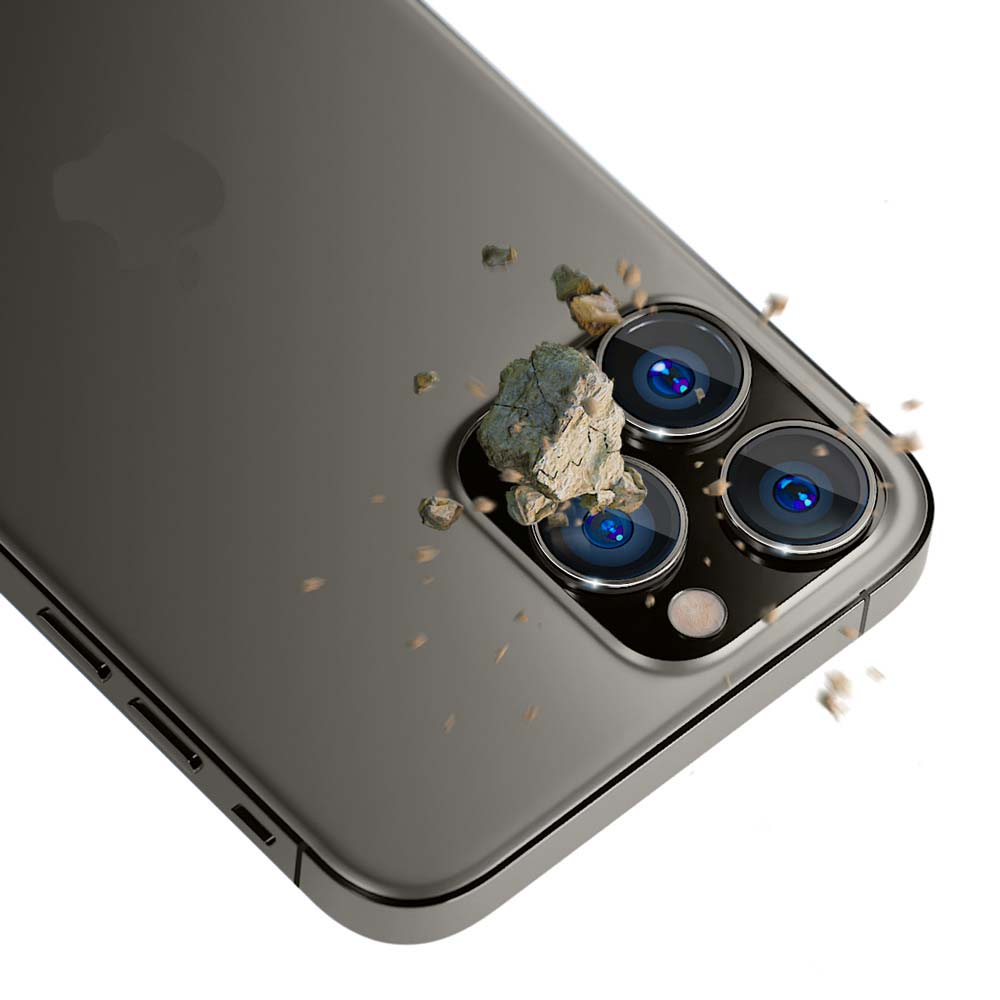 OSŁONA APARATU SZKŁO 3MK LENS PROTECTION PRO NA IPHONE 15 PRO - GRAFITOWA