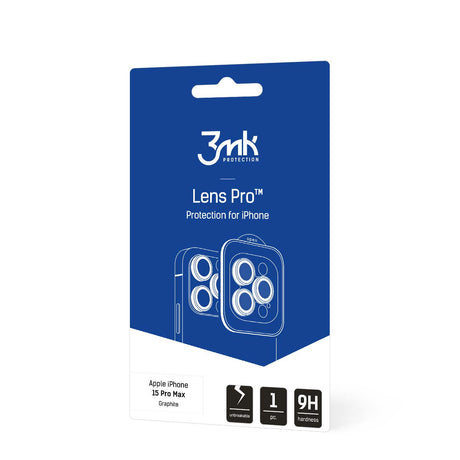 OSŁONA APARATU SZKŁO 3MK LENS PROTECTION PRO NA IPHONE 14 PRO/ 14 PRO MAX - GRAFITOWA