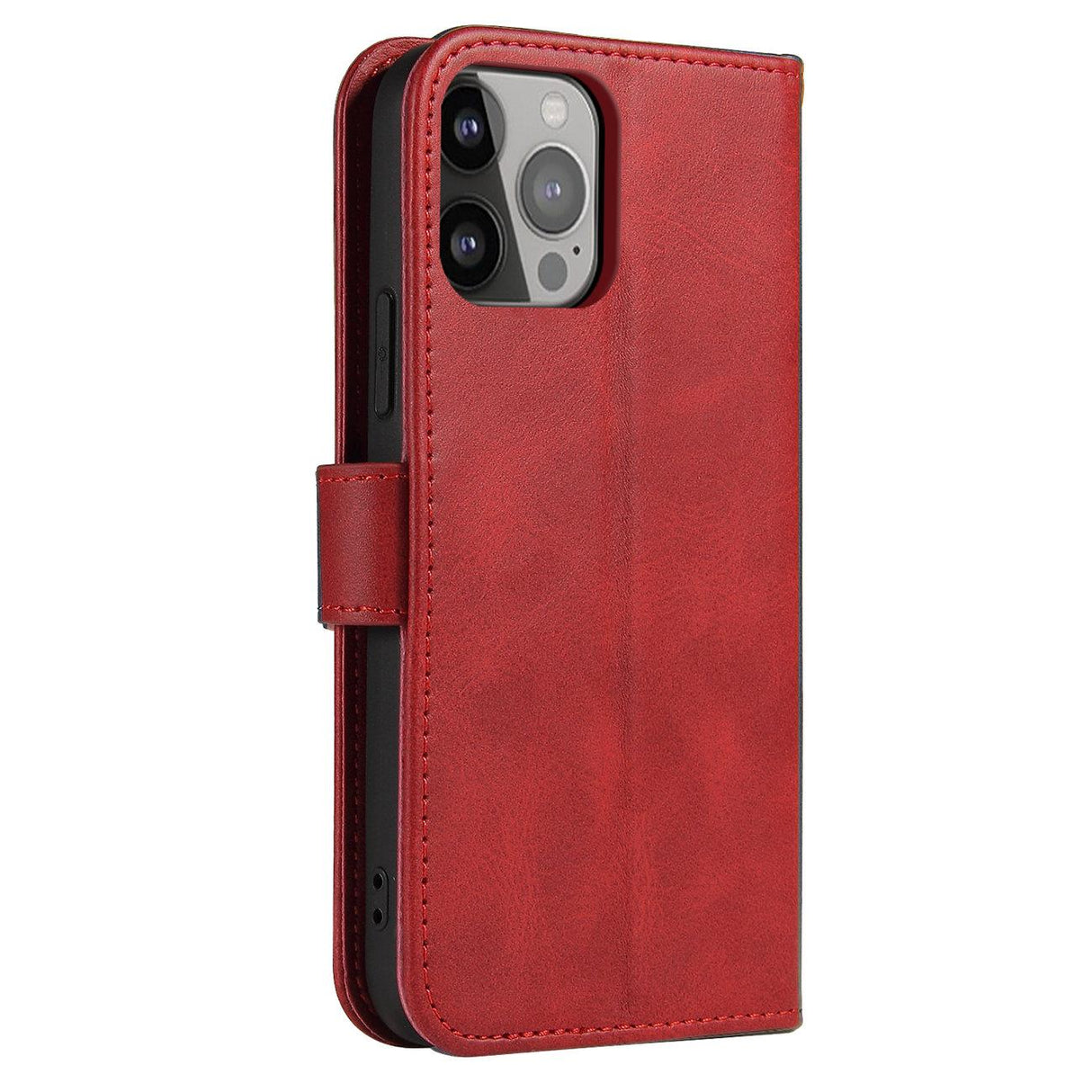 ETUI PORTFEL Z KLAPKĄ PODSTAWKĄ DO SAMSUNG S25 ULTRA MAGNET CASE - CZERWONE