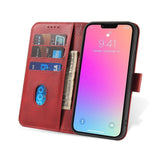 ETUI PORTFEL Z KLAPKĄ PODSTAWKĄ DO SAMSUNG S25 ULTRA MAGNET CASE - CZERWONE