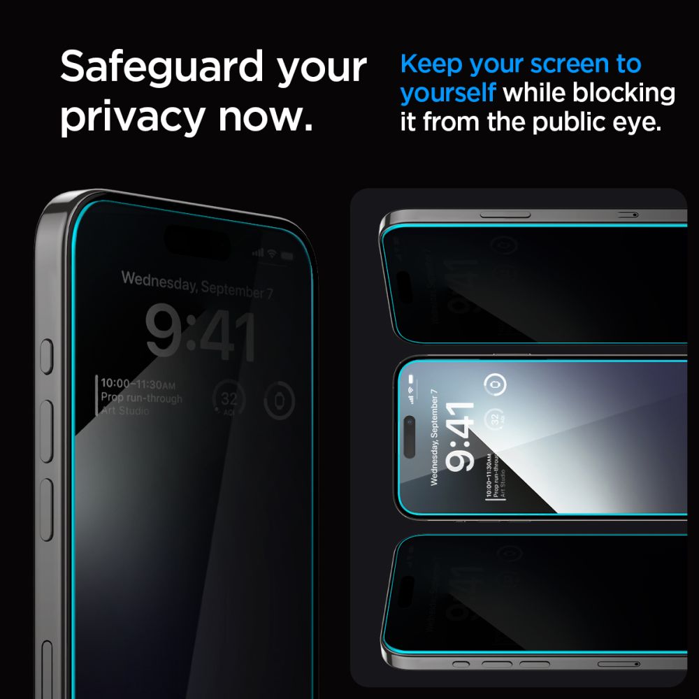 SZKŁO HARTOWANE SPIGEN GLAS.TR ”EZ FIT” 2-PACK IPHONE 15 PLUS / 16 PLUS PRIVACY
