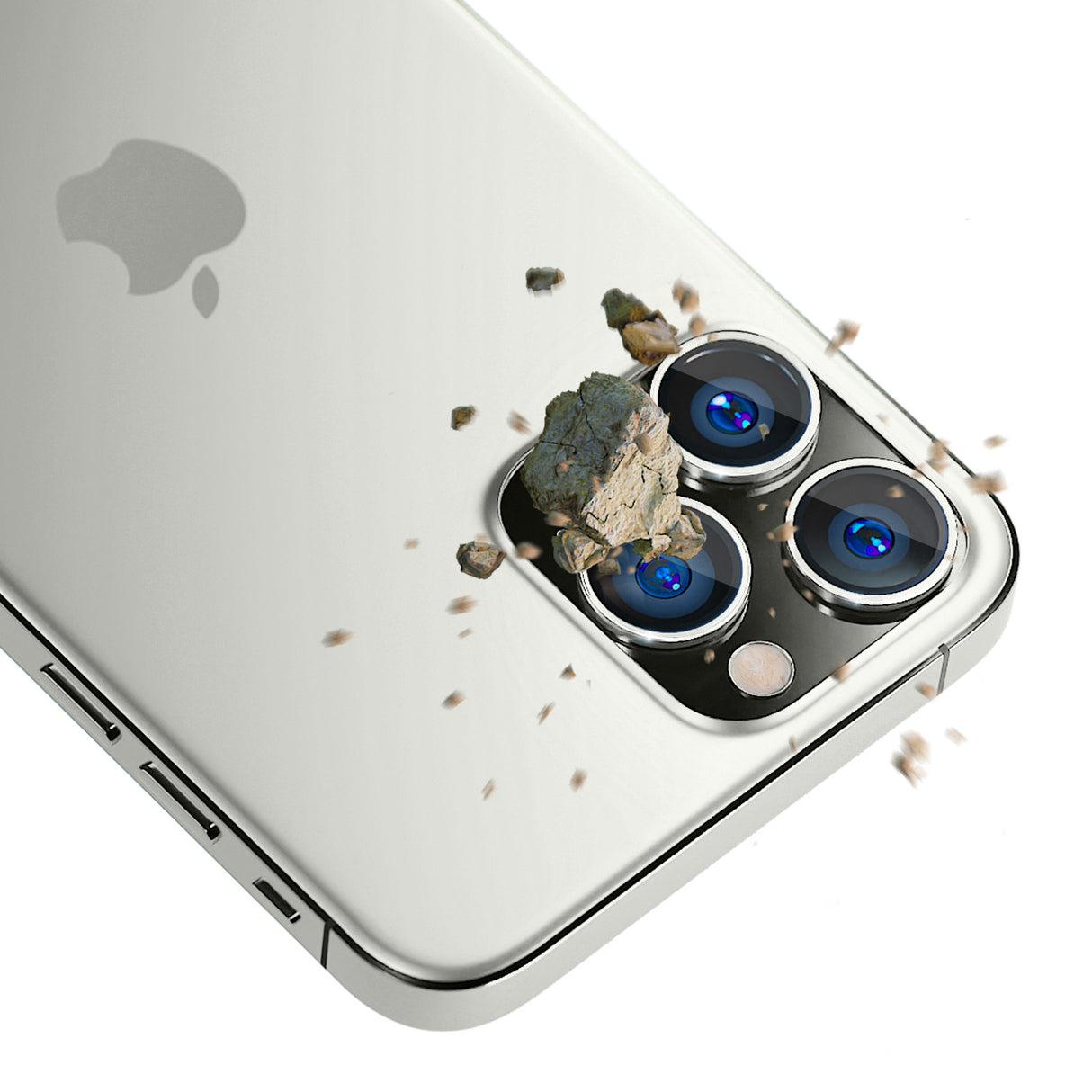 OSŁONA APARATU SZKŁO 3MK LENS PROTECTION PRO NA IPHONE 14 PRO / IPHONE 14 PRO MAX - SREBRNA