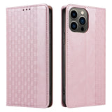 ETUI MAGNET STRAP CASE ETUI IPHONE 14 PRO MAX POKROWIEC Z KLAPKĄ PORTFEL MINI SMYCZ PODSTAWKA RÓŻOWE
