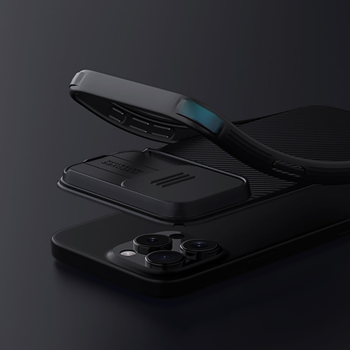 ETUI NILLKIN CAMSHIELD PRO CASE NA IPHONE 16 PRO MAX Z OSŁONĄ NA APARAT - CZARNE