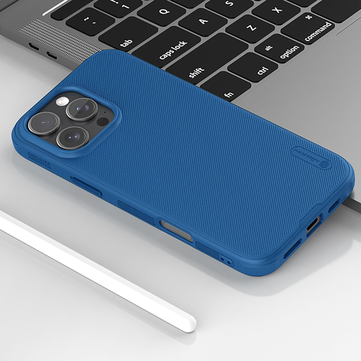 ETUI NILLKIN SUPER FROSTED SHIELD PRO MAGNETIC CASE NA IPHONE 16 PRO - NIEBIESKIE