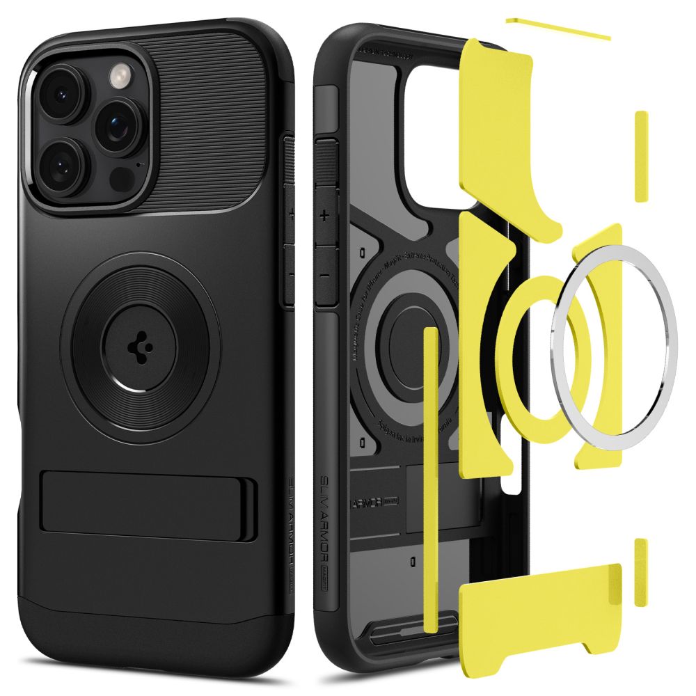 ETUI SPIGEN SLIM ARMOR MAGSAFE NA IPHONE 16 PRO - CZARNE