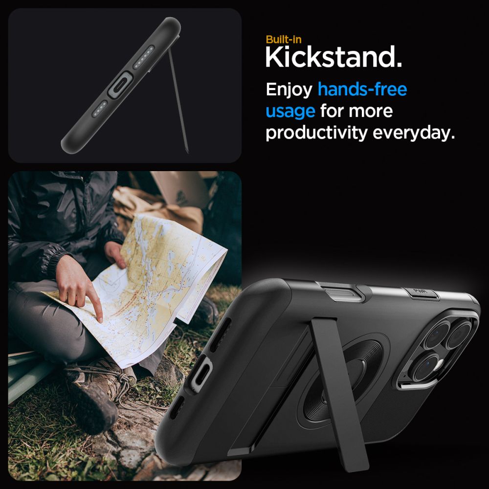 ETUI SPIGEN SLIM ARMOR MAGSAFE NA IPHONE 16 PRO - CZARNE