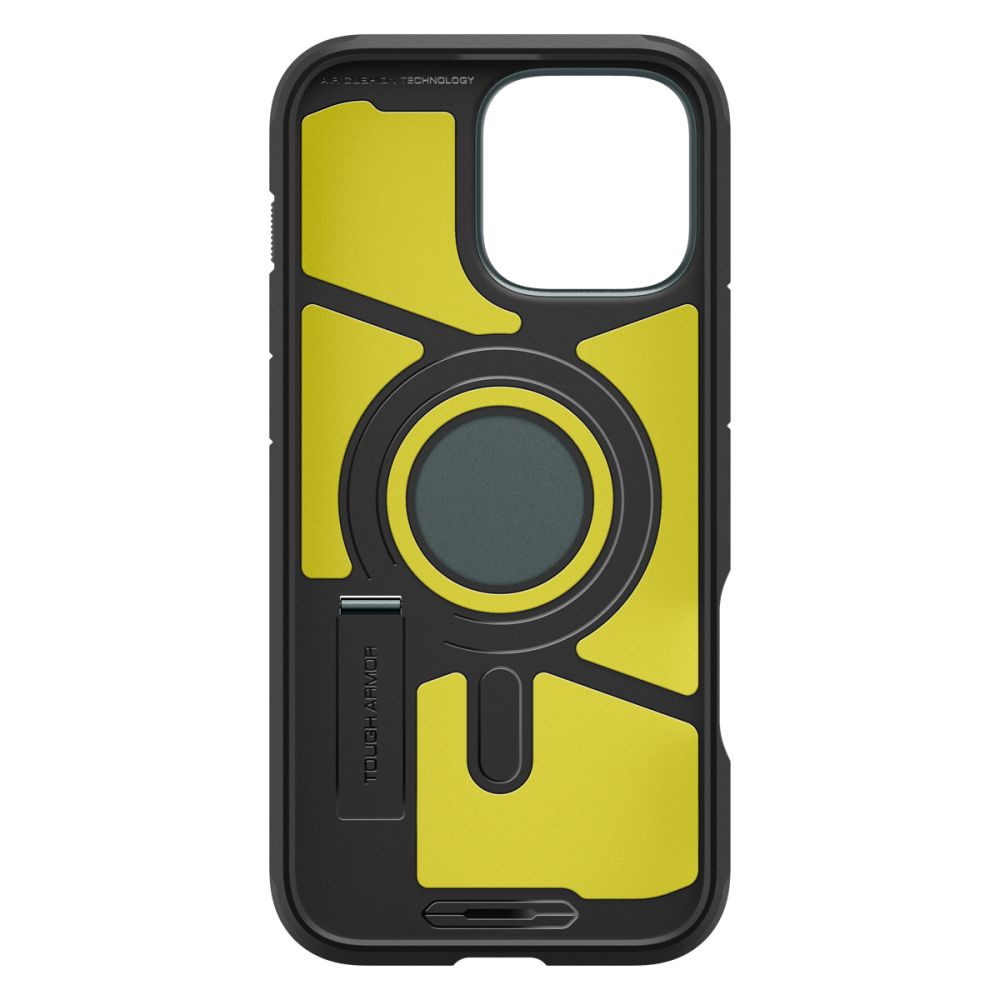 ETUI SPIGEN TOUGH ARMOR MAGSAFE Z PODSTAWKĄ NA IPHONE 16 PRO - ZIELONE