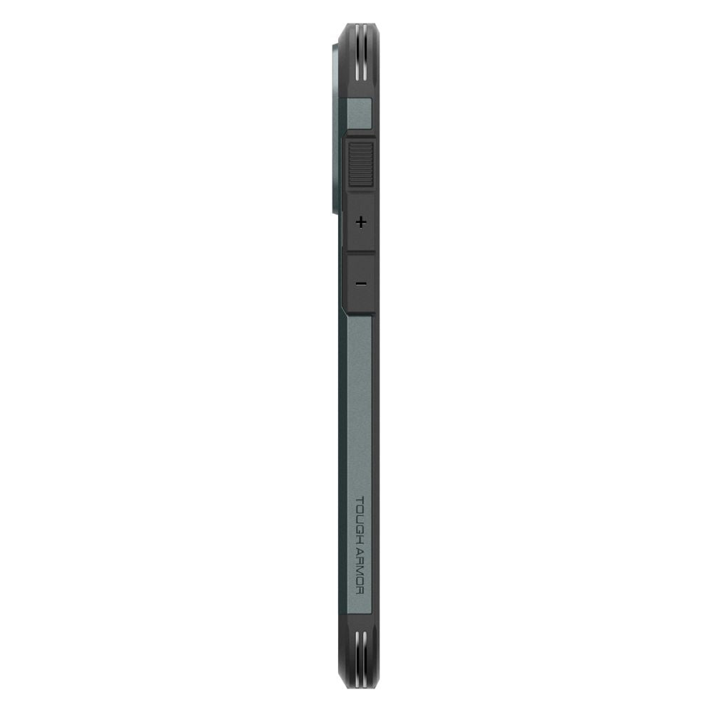 ETUI SPIGEN TOUGH ARMOR MAGSAFE Z PODSTAWKĄ NA IPHONE 16 PRO - ZIELONE