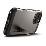 ETUI SPIGEN TOUGH ARMOR MAGSAFE Z PODSTAWKĄ NA IPHONE 16 PRO - GUNMETAL SZARE