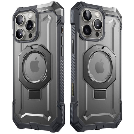 ETUI SUPCASE UB GRIP MAG MAGSAFE NA IPHONE 16 PRO - SZARE