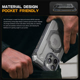 ETUI SUPCASE UB GRIP MAG MAGSAFE NA IPHONE 16 PRO - SZARE