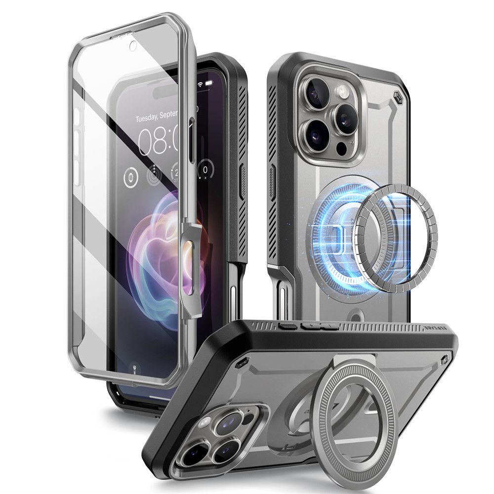 ETUI SUPCASE UB PRO MAG MAGSAFE NA IPHONE 16 PRO - SZARE
