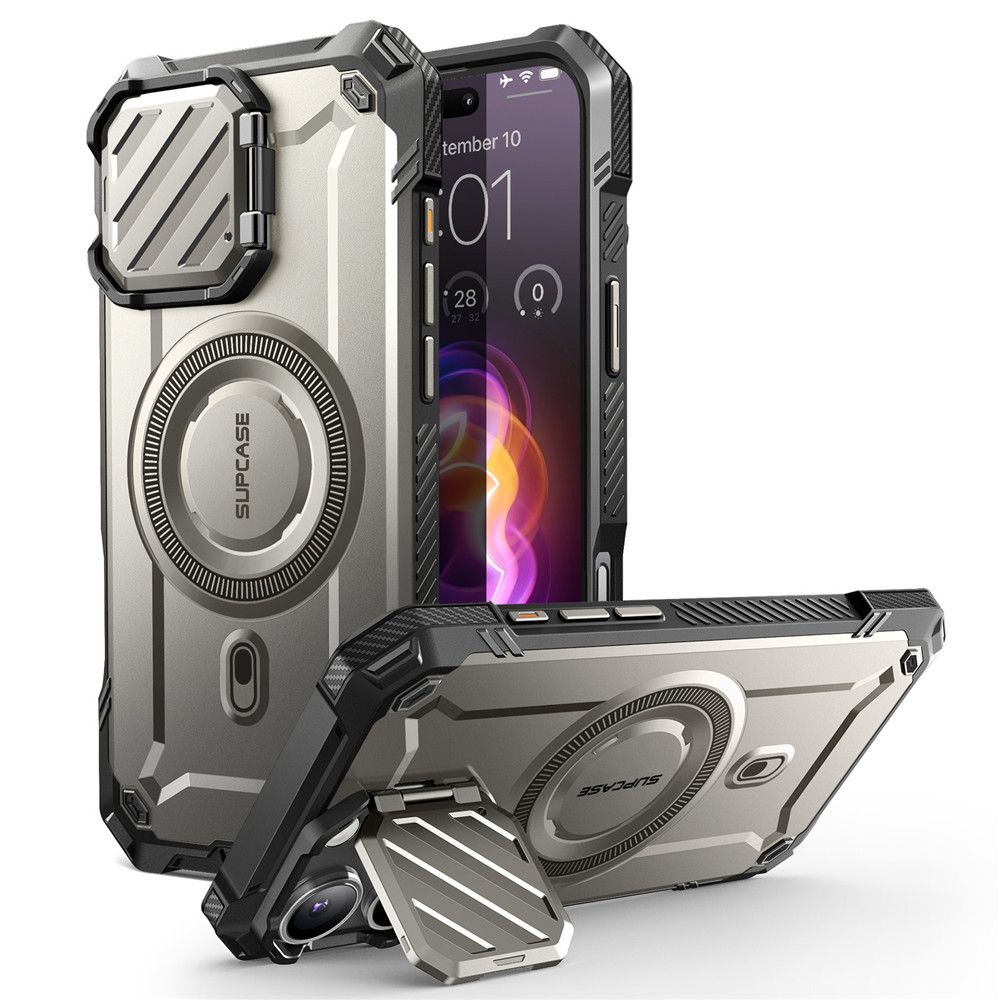 ETUI SUPCASE UB XT MAG Z MAGSAFE NA IPHONE 16 PRO MAX - SZARE
