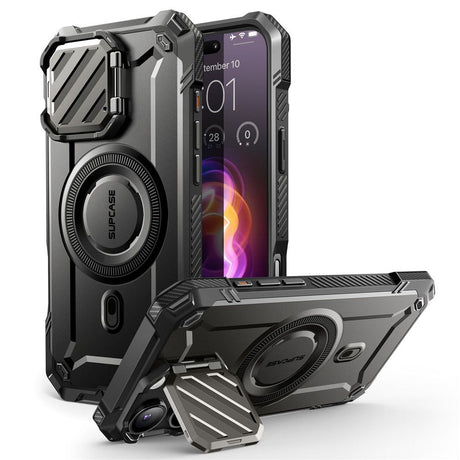 ETUI SUPCASE UB XT MAG Z MAGSAFE NA IPHONE 16 PRO - CZARNE