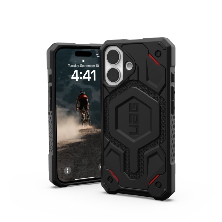 ETUI UAG MONARCH PRO Z MAGSAFE NA IPHONE 16 - CZARNE