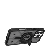 ETUI UAG PATHFINDER CLEAR MAGSAFE BUNDLE Z PODSTAWKĄ MAGNETIC RING NA IPHONE 16 PRO MAX - CZARNE