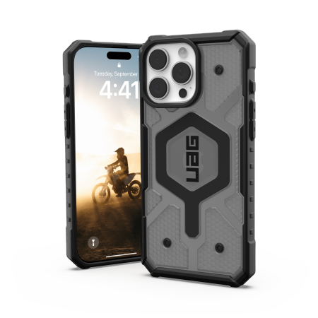 ETUI UAG PATHFINDER CLEAR MAGSAFE NA IPHONE 16 PRO MAX - PÓŁPRZEZROCZYSTE