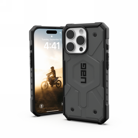 ETUI UAG PATHFINDER MAGSAFE NA IPHONE 16 PRO MAX - SREBRNE