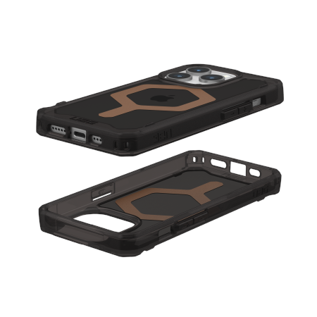 ETUI UAG PLYO MAGSAFE DO IPHONE 15 PRO - CZARNO-BRĄZOWE
