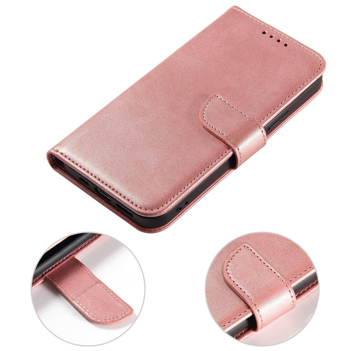 ETUI Z KLAPKĄ I PORTFELEM MAGNET CASE DO SAMSUNG S25 ULTRA - RÓŻOWE