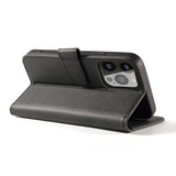 ETUI PORTFEL Z KLAPKĄ PODSTAWKĄ DO IPHONE 15 PRO MAX MAGNET CASE - CZARNE